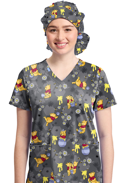 Tooniforms TF514 Unisex Print Bouffant Scrubs Hat Honey Business