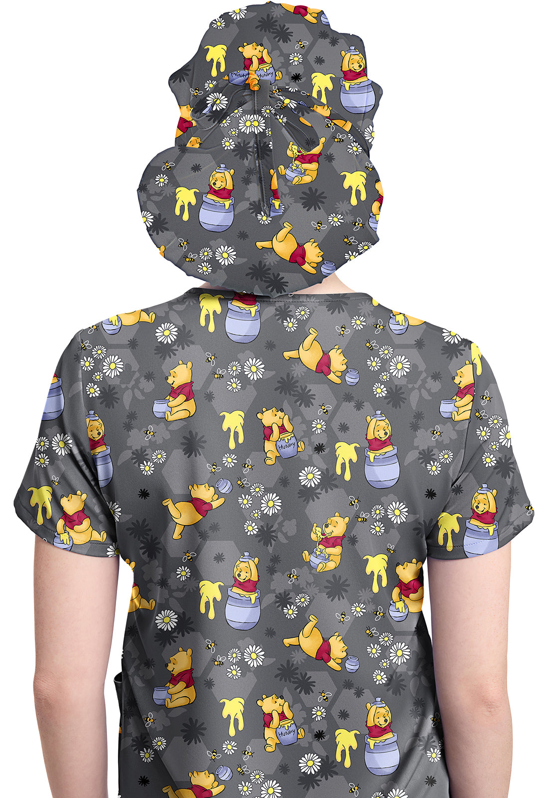 Tooniforms TF514 Unisex Print Bouffant Scrubs Hat Honey Business