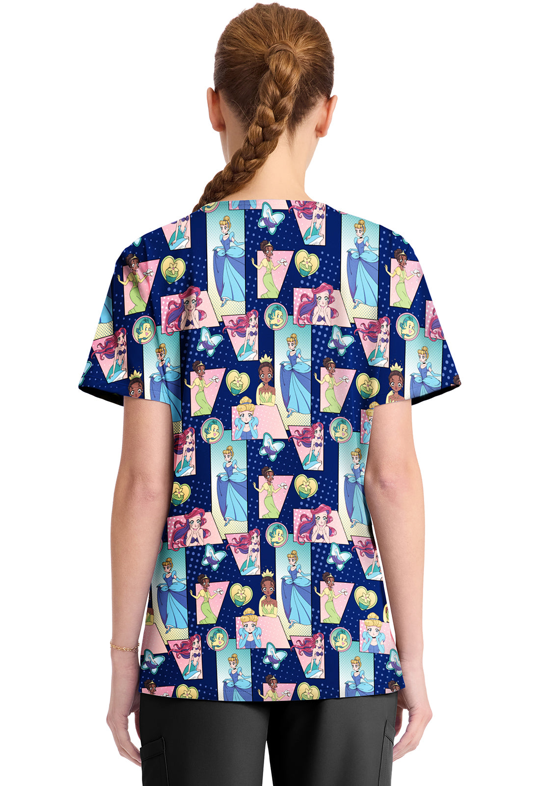 Tooniforms TF794 Print V-Neck Top Comic Princess