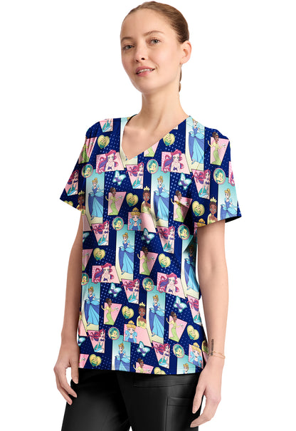 Tooniforms TF794 Print V-Neck Top Comic Princess