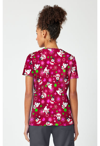 Tooniforms TF796 Women's Print V-Neck Scrub Top Must Be Magic