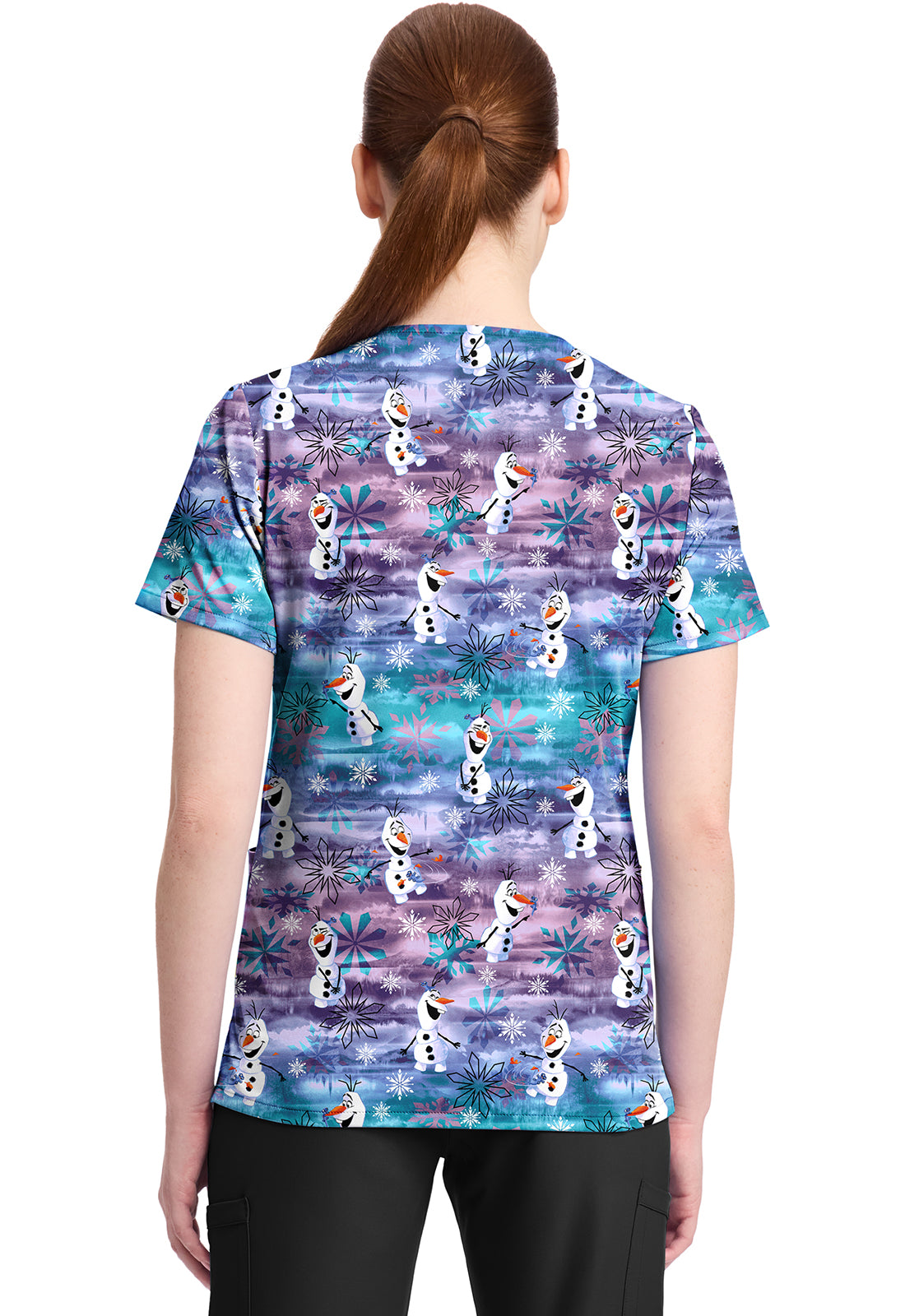 Tooniforms TF796 Print V-Neck Top Olaf In Arendelle