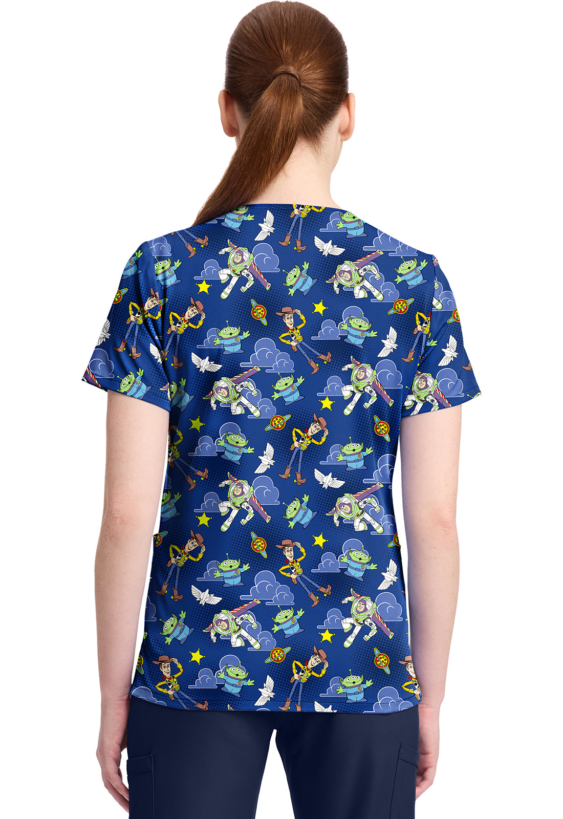 Tooniforms TF796 Print V-Neck Top Andy'S Room
