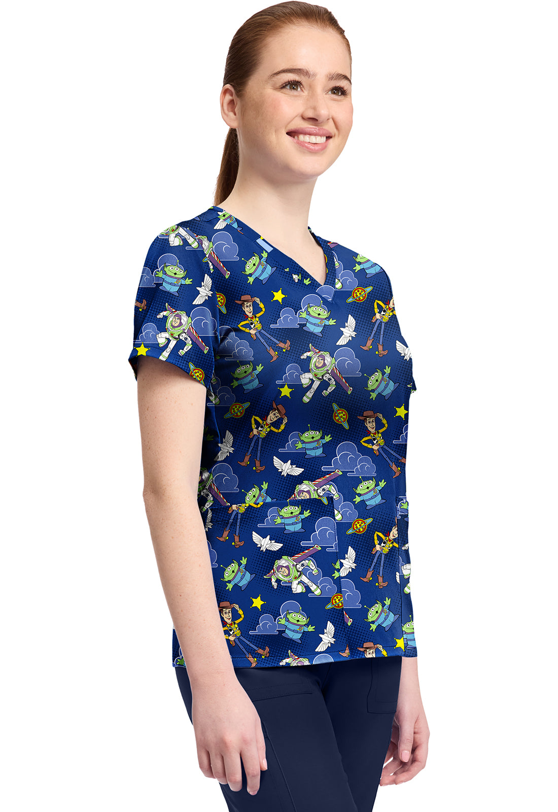 Tooniforms TF796 Print V-Neck Top Andy'S Room