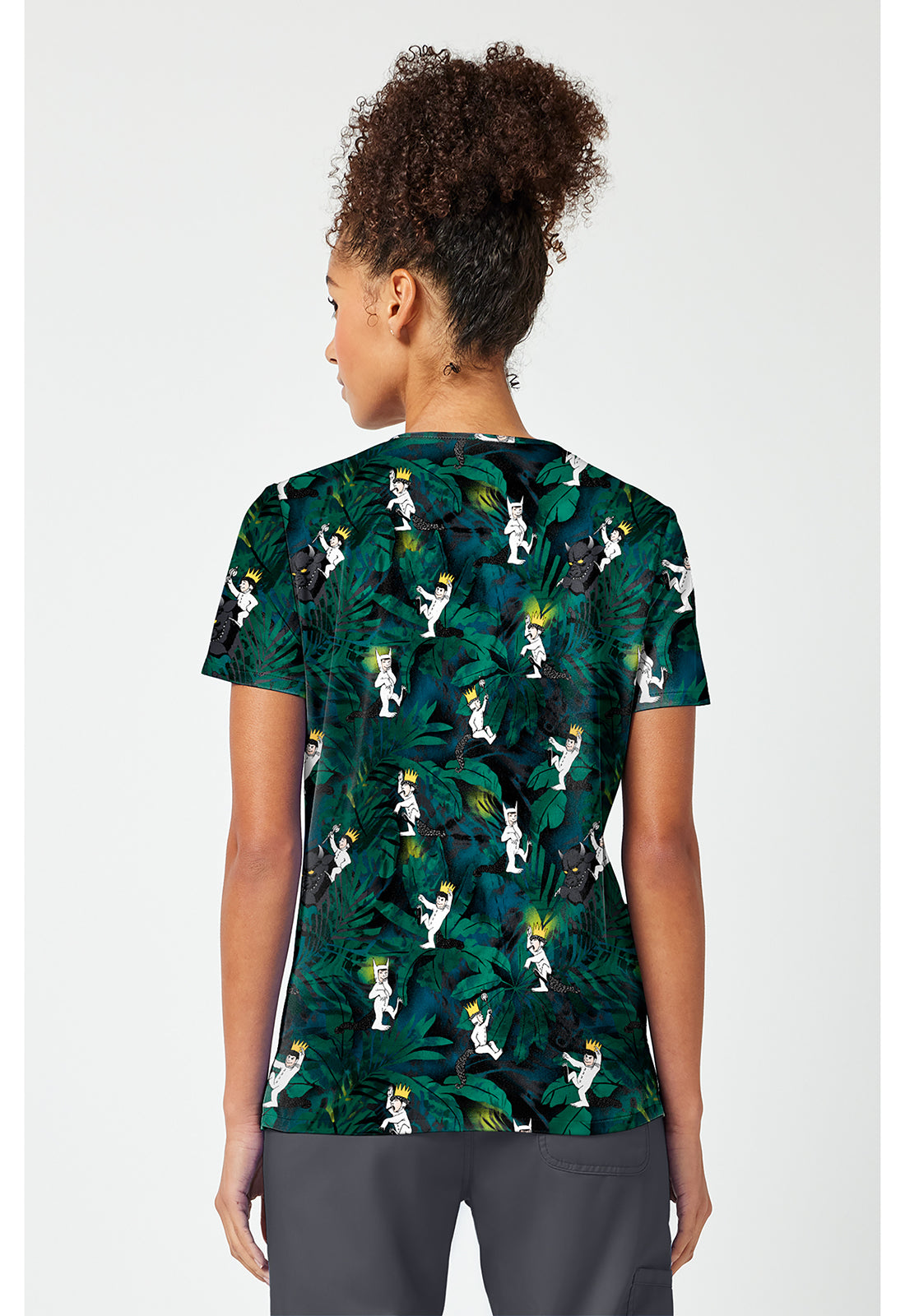 Tooniforms TF796 Women's Print V-Neck Scrub Top King Of Things