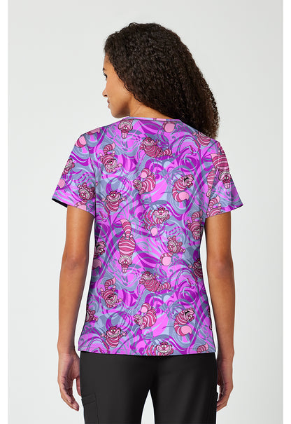 Tooniforms TF797 Women's Print V-Neck Scrub Top Here And Gone Again