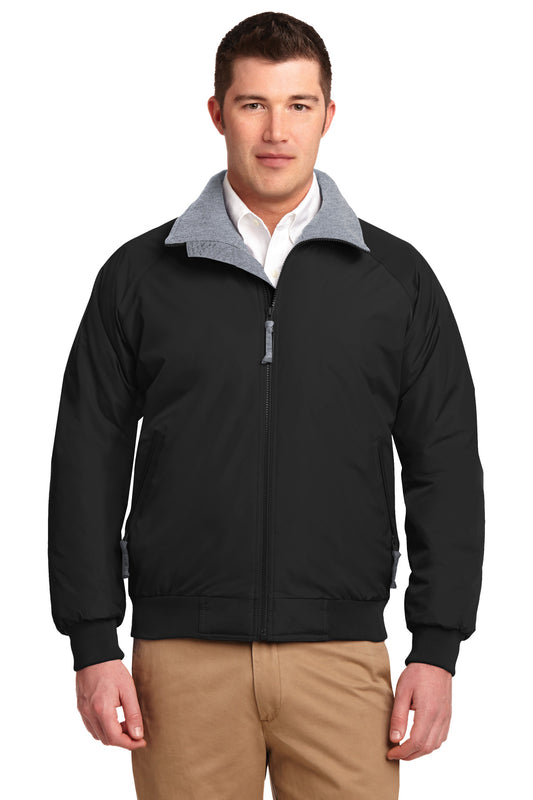 Port Authority Tall Challenger Jacket. TLJ754 True Black/ Grey Tall