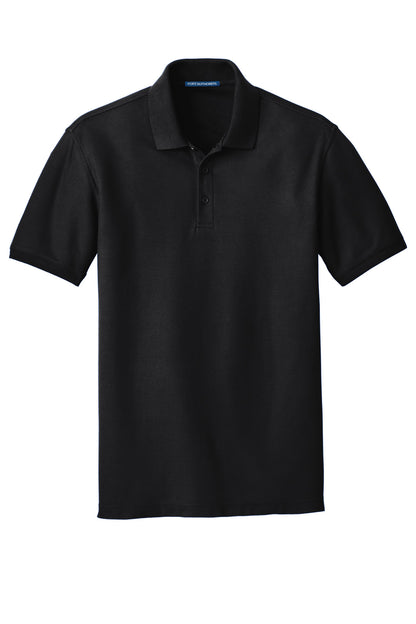 Port Authority Tall Core Classic Pique Polo. TLK100 Deep Black Tall