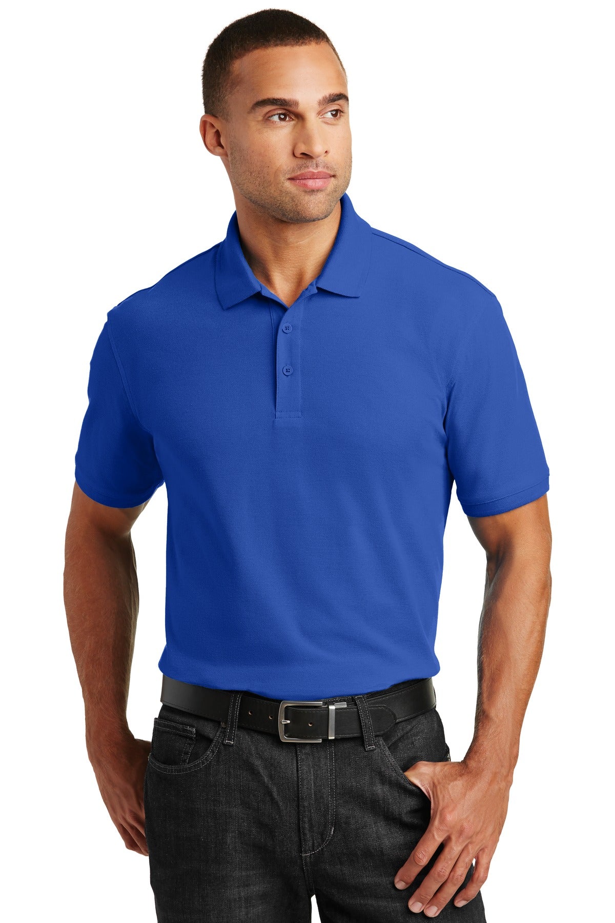Port Authority Tall Core Classic Pique Polo. TLK100 True Royal Tall