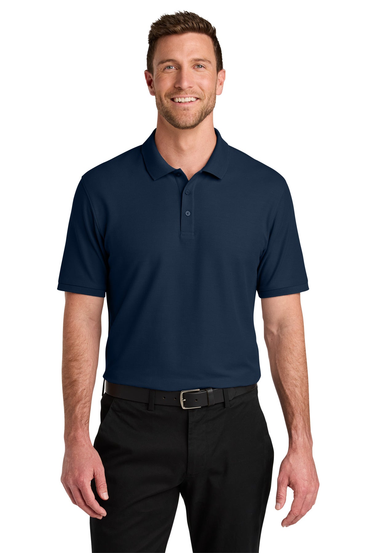 Port Authority Tall Wearever Signature Pique Polo TLK200 River Blue Navy