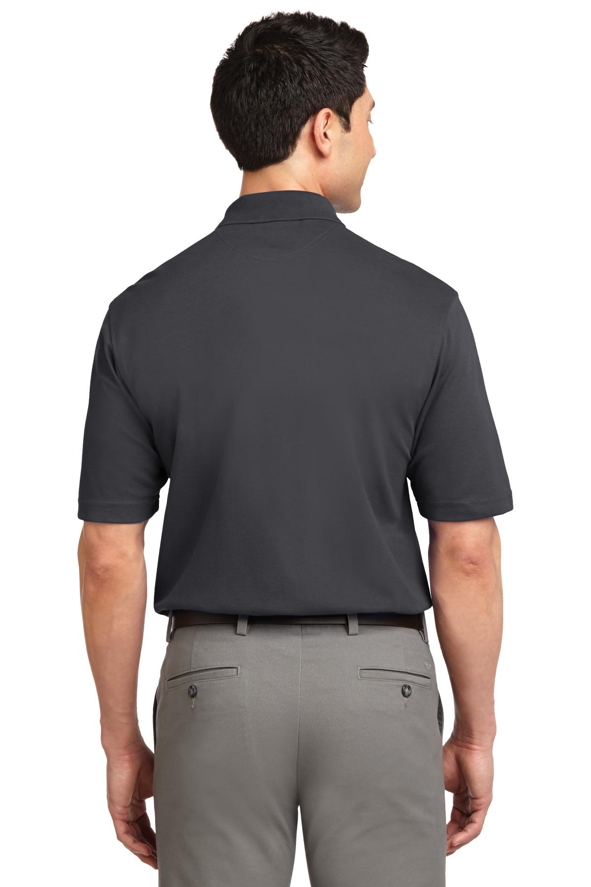 Port Authority Tall Rapid Dry Polo. TLK455 Charcoal Tall