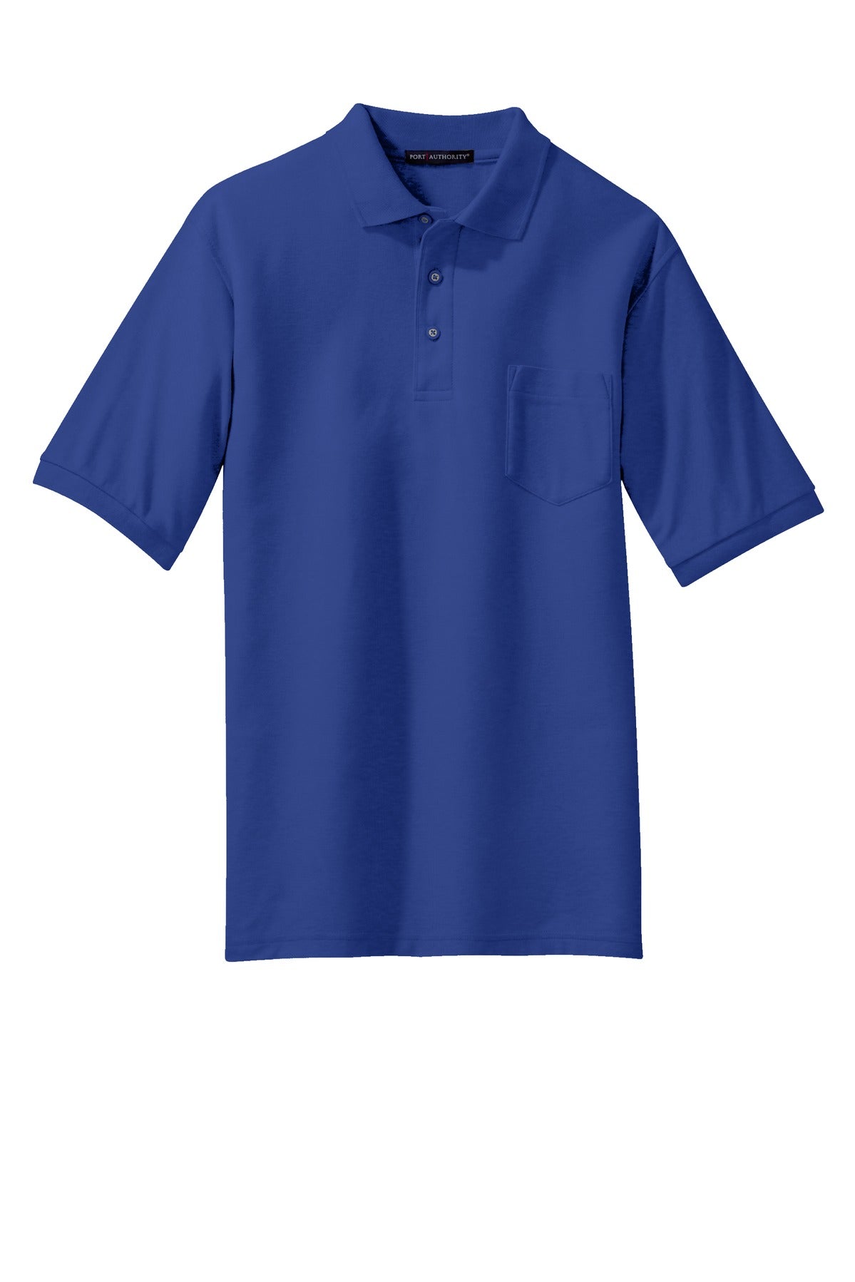 Port Authority Tall Silk Touch Polo with Pocket. TLK500P Royal Tall