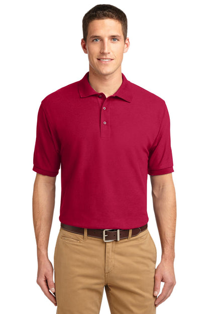 Port Authority Tall Silk Touch Polo.  TLK500 Red Tall