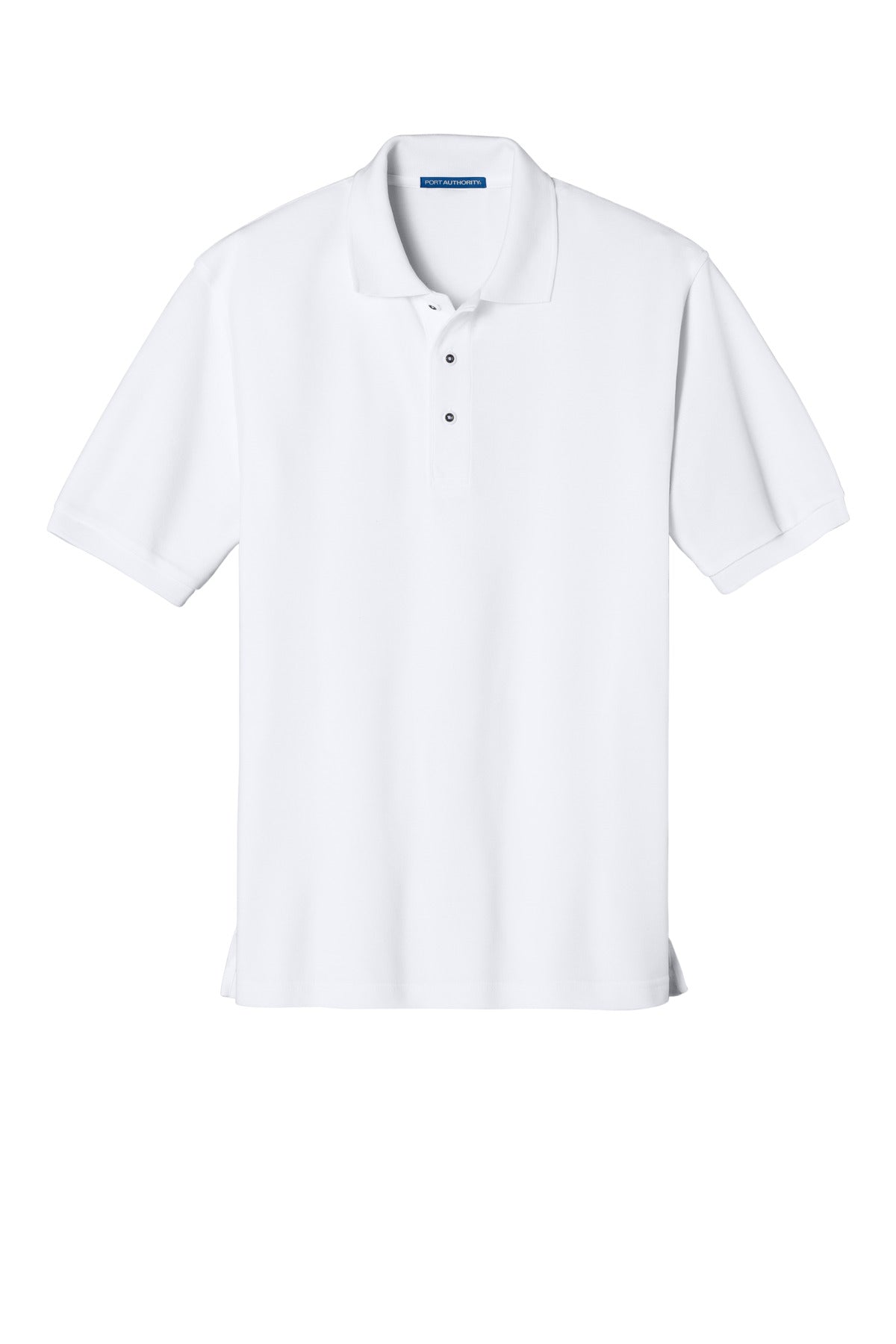 Port Authority Tall Silk Touch Polo.  TLK500 White Tall