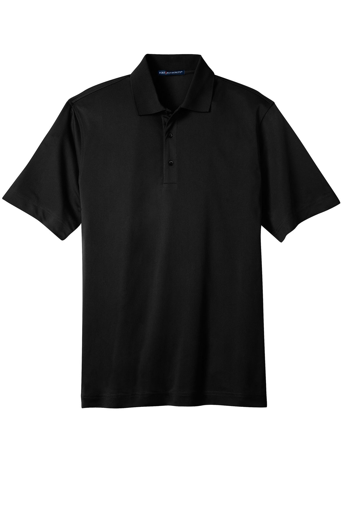 Port Authority Tall Tech Pique Polo. TLK527 Black Tall