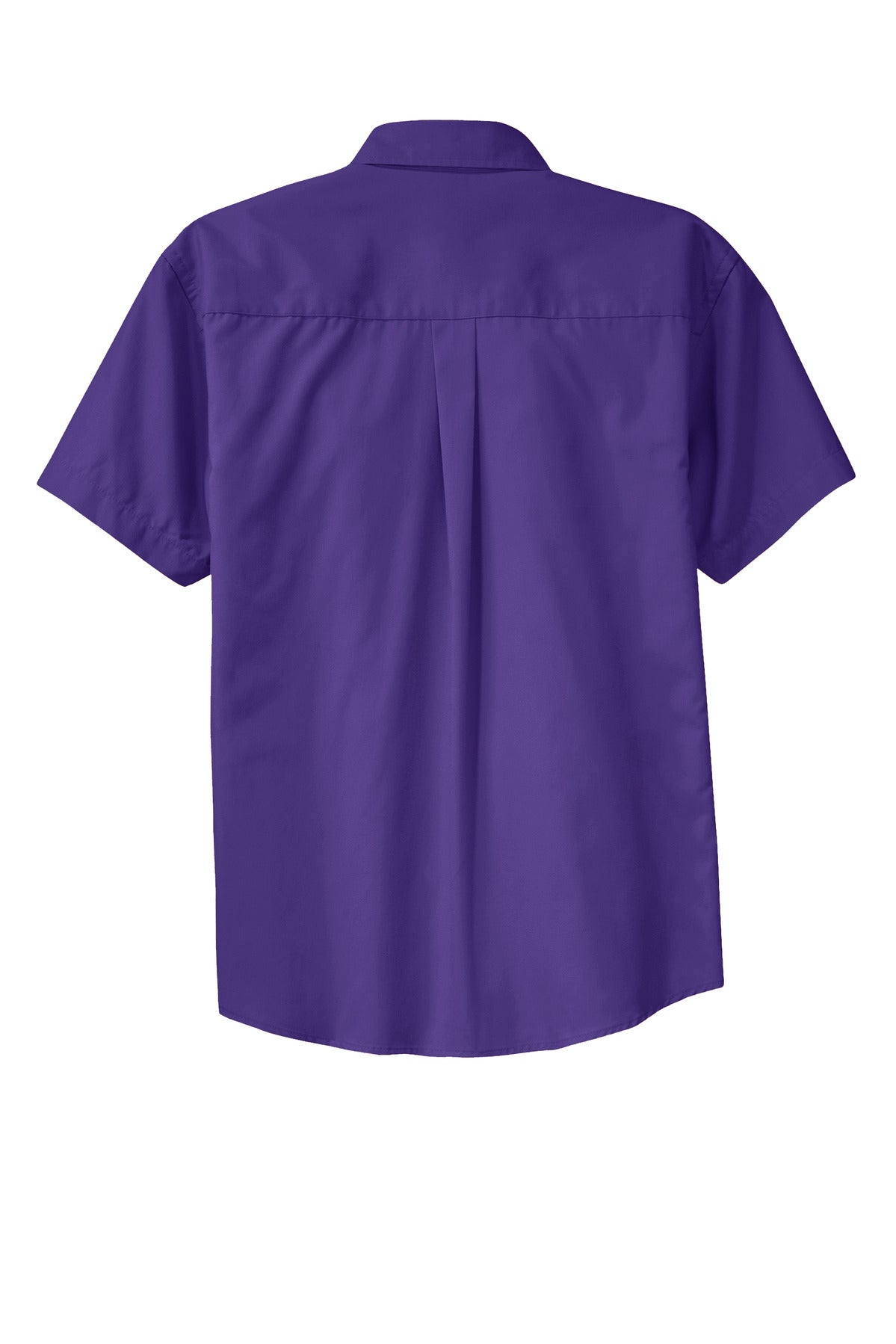 Port Authority Tall Short Sleeve Easy Care Shirt. TLS508 Purple/ Light Stone Tall