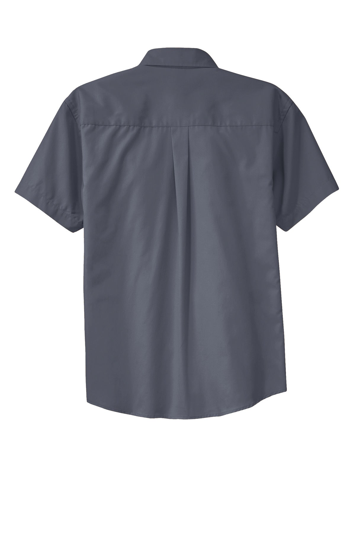 Port Authority Tall Short Sleeve Easy Care Shirt. TLS508 Steel Grey/ Light Stone Tall