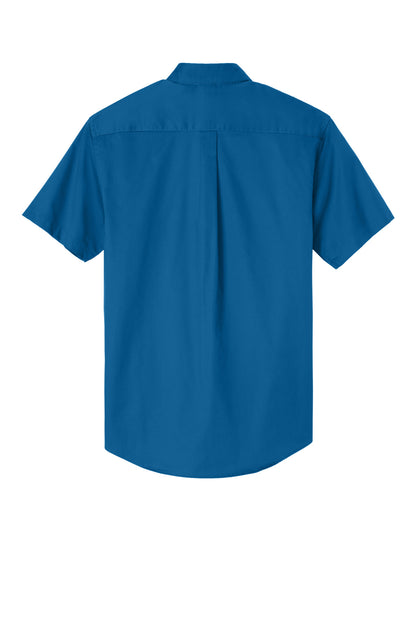 Port Authority Tall Short Sleeve Easy Care Shirt. TLS508 Strong Blue Tall