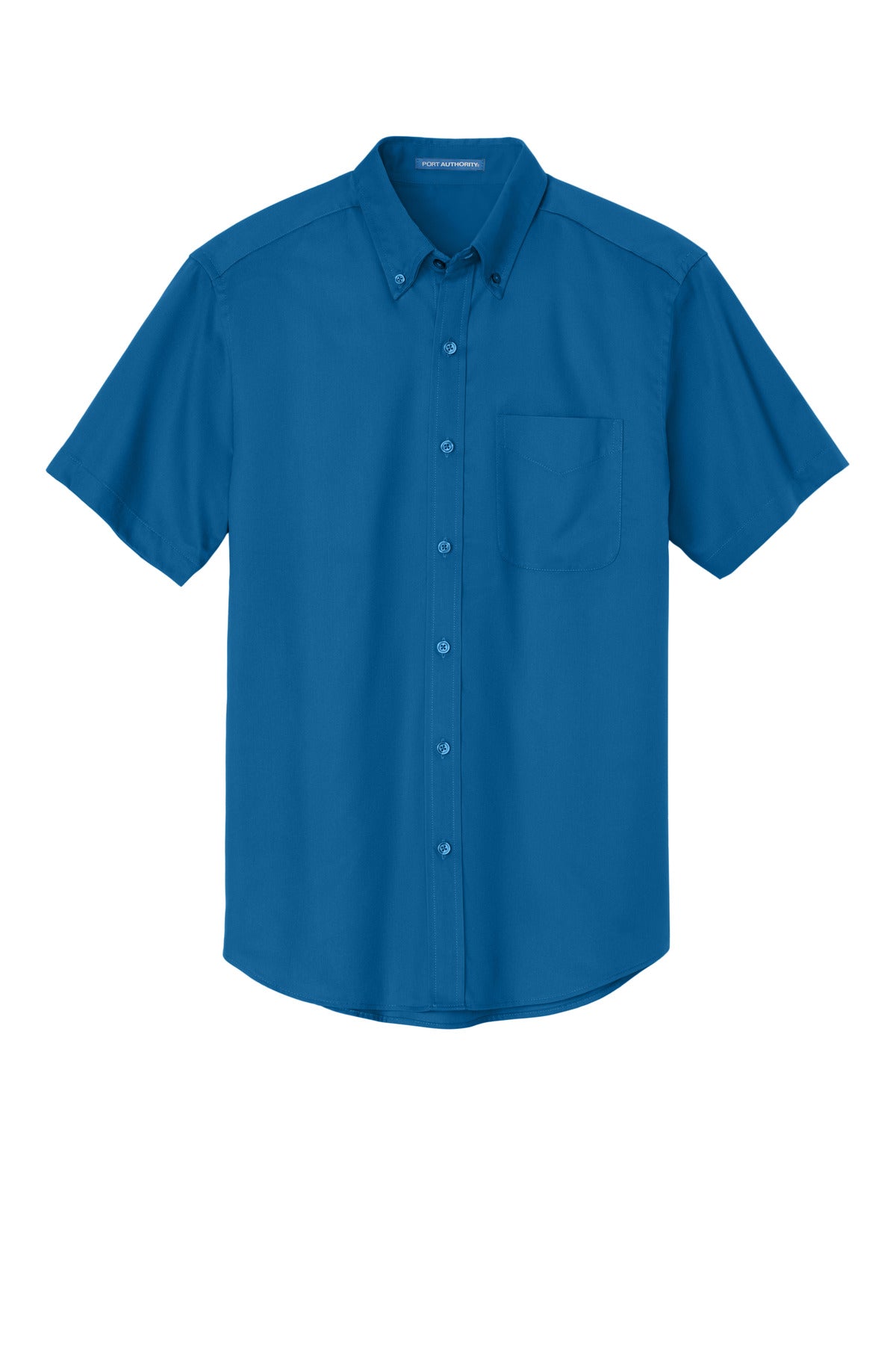 Port Authority Tall Short Sleeve Easy Care Shirt. TLS508 Strong Blue Tall
