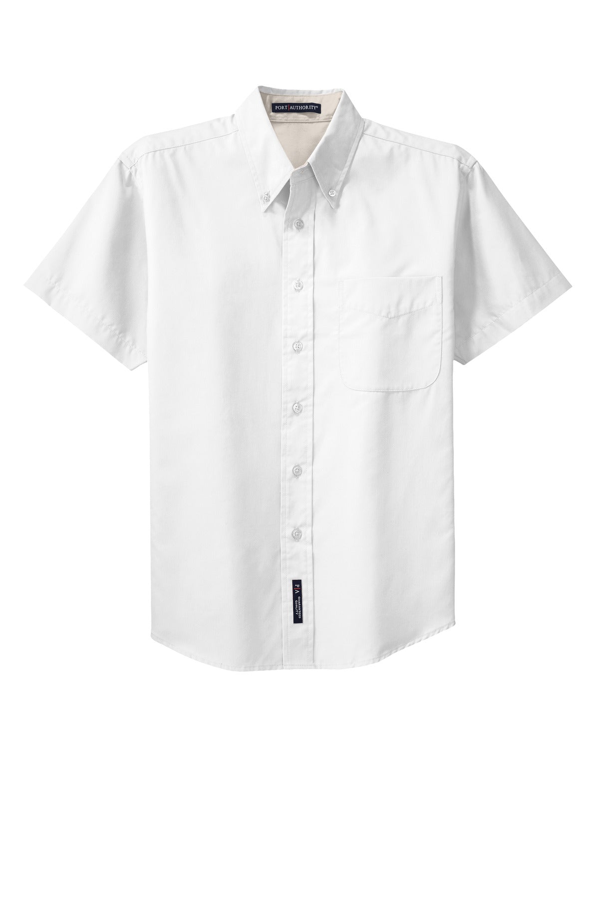 Port Authority Tall Short Sleeve Easy Care Shirt. TLS508 White/ Light Stone Tall