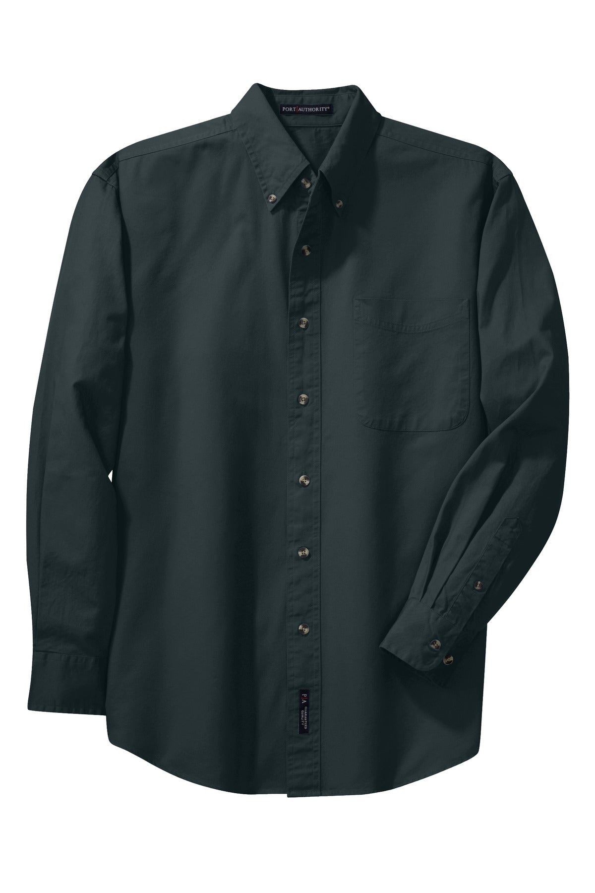 Port Authority Tall Long Sleeve Twill Shirt.  TLS600T Classic Navy Tall