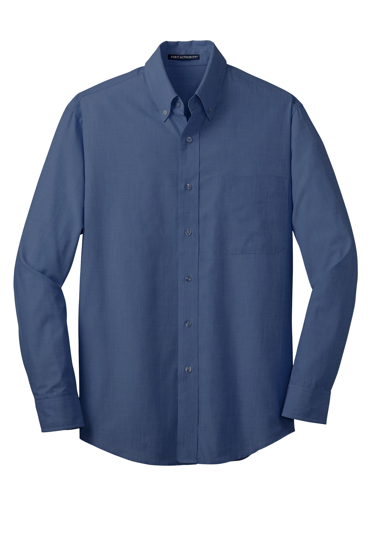 Port Authority Tall Crosshatch Easy Care Shirt. TLS640 Deep Blue Tall