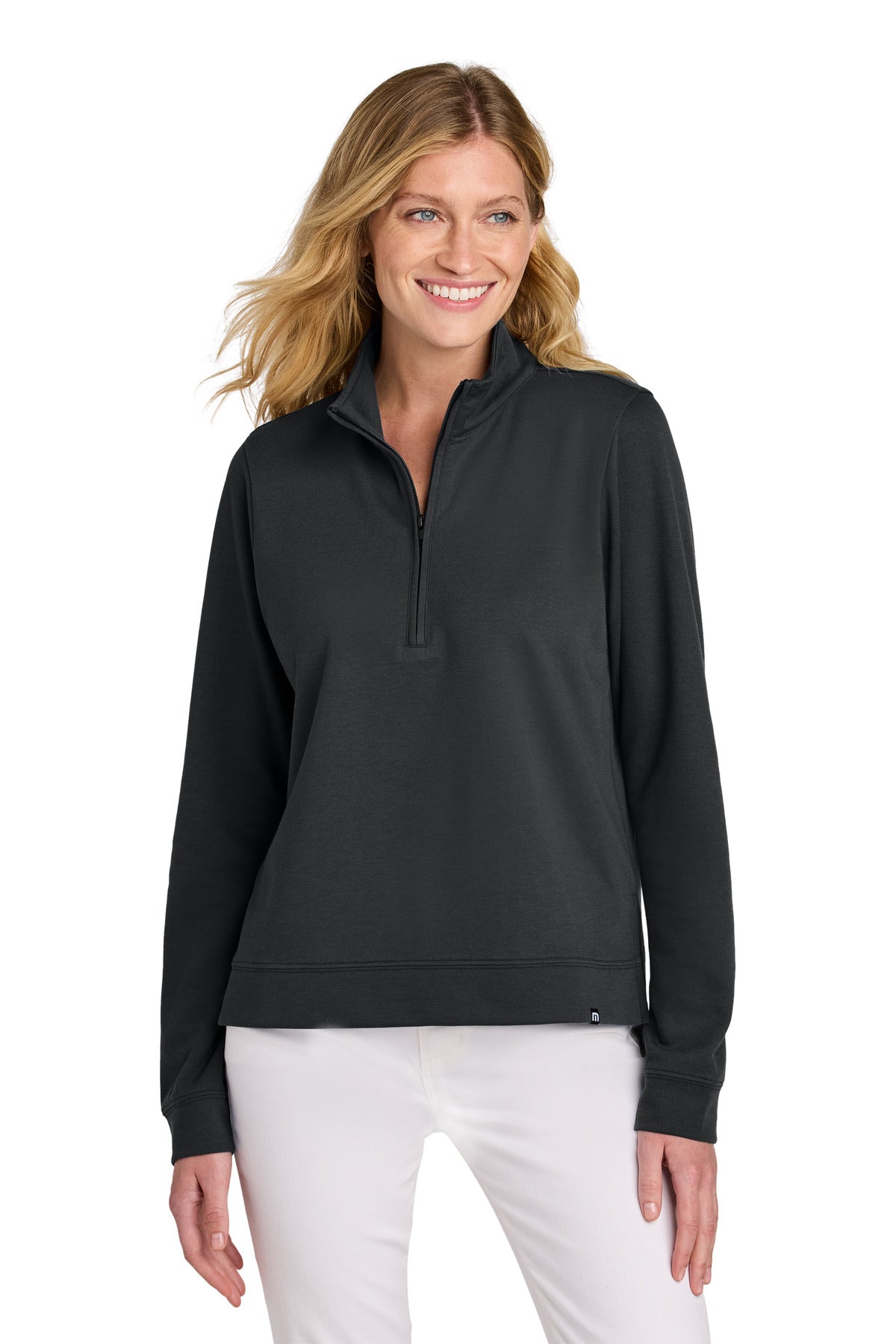 TravisMathew Women's Coveside 1/2-Zip TM1LD007 Black