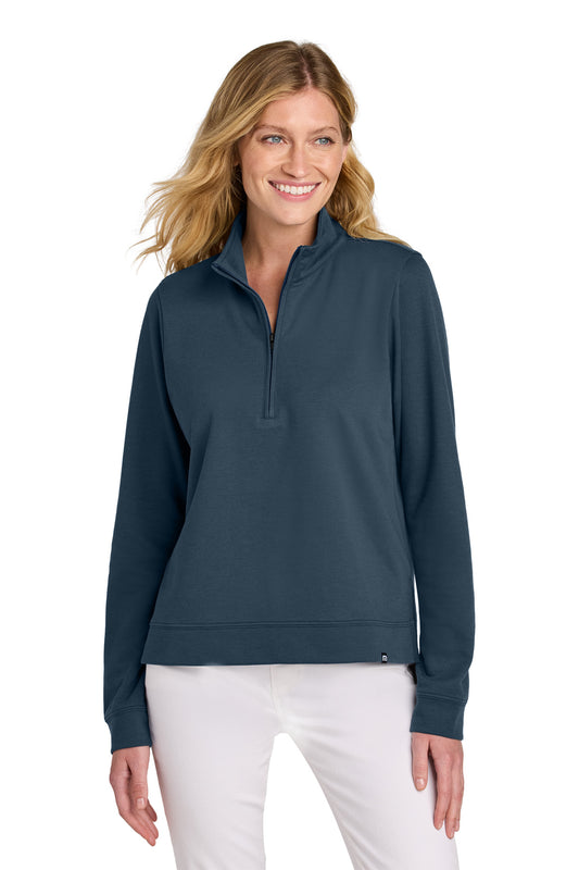 TravisMathew Women's Coveside 1/2-Zip TM1LD007 Blue Nights
