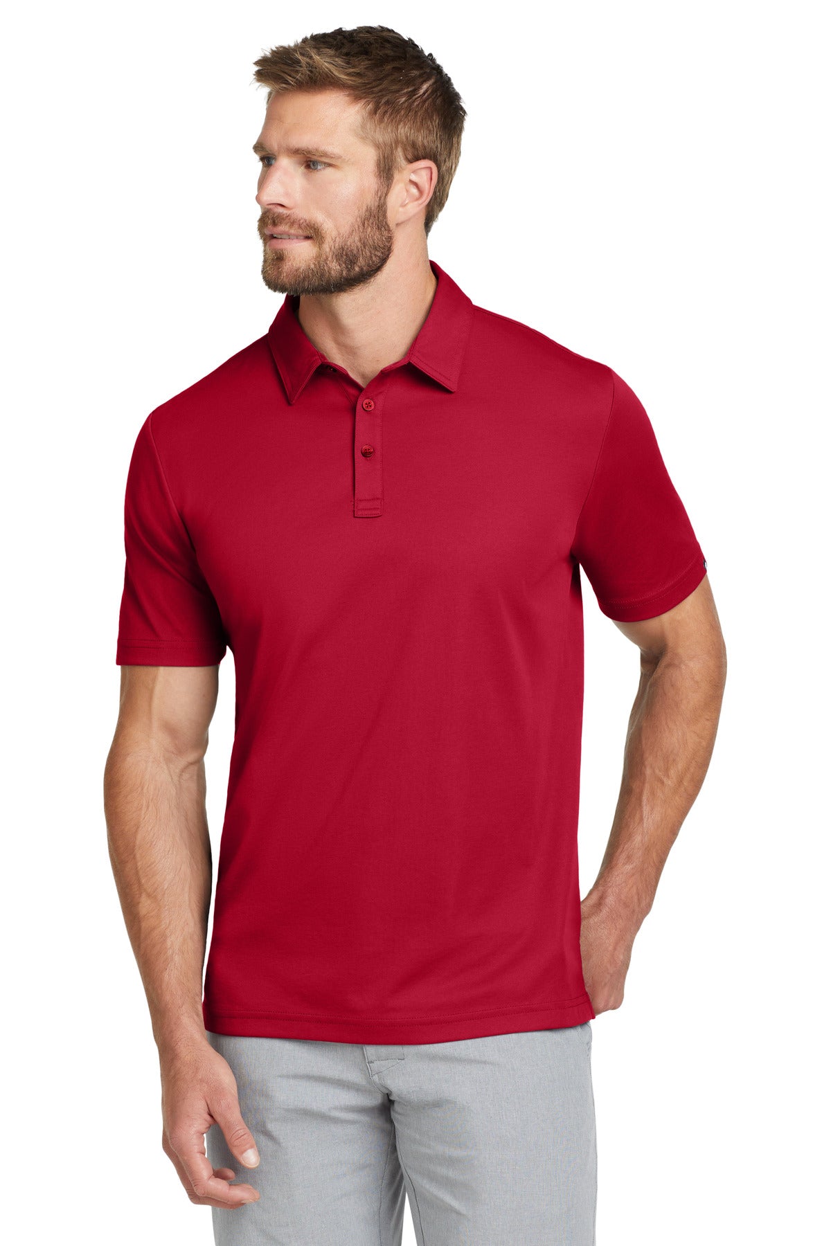 TravisMathew Oceanside Solid Polo TM1MU411 Scooter Red