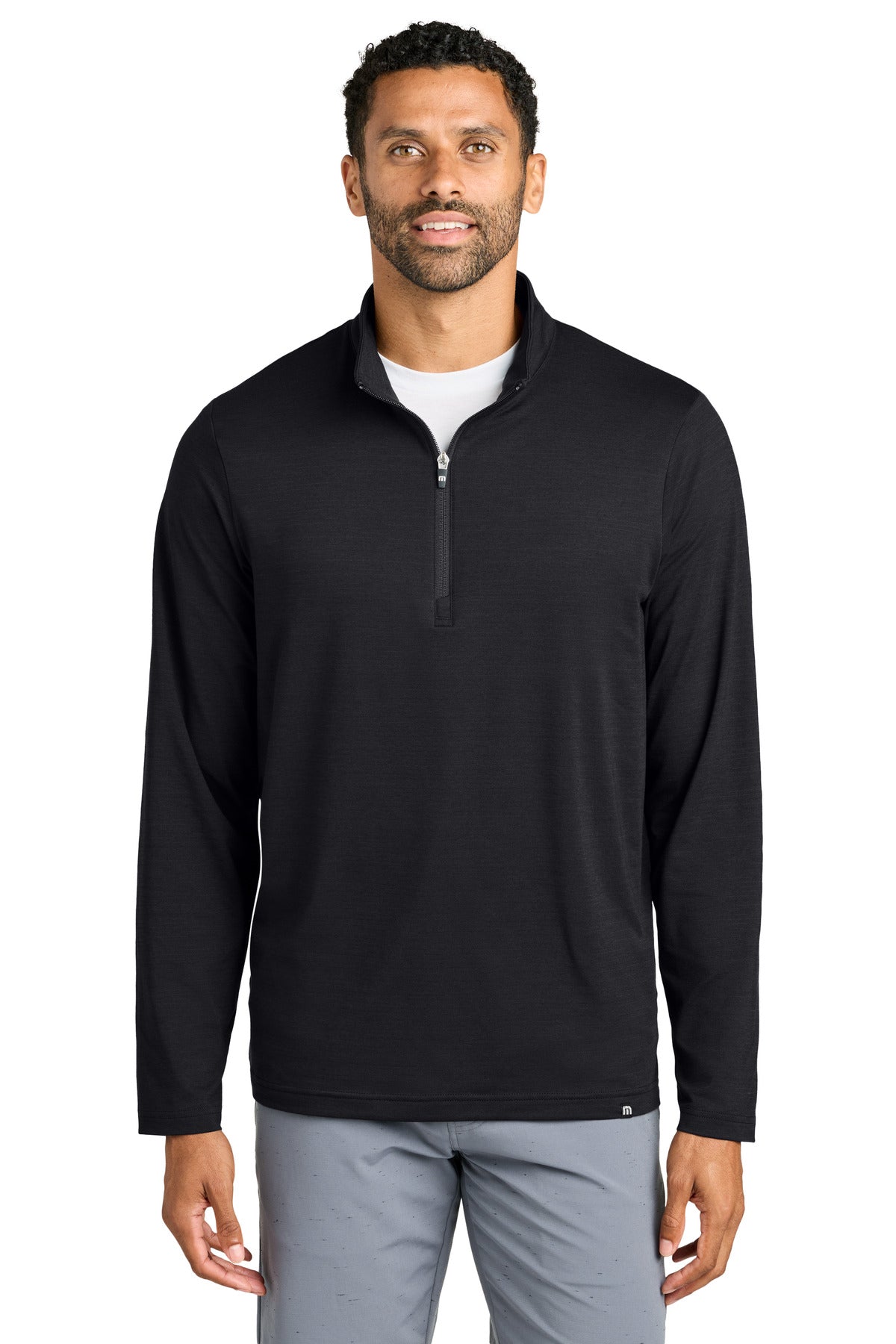 TravisMathew Crestview 1/4-Zip TM1MW452 Black