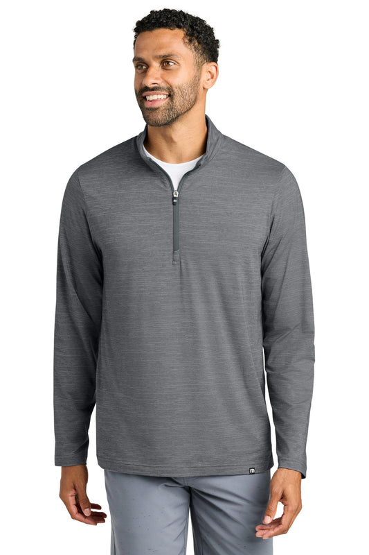 TravisMathew Crestview 1/4-Zip TM1MW452 Grey Heather