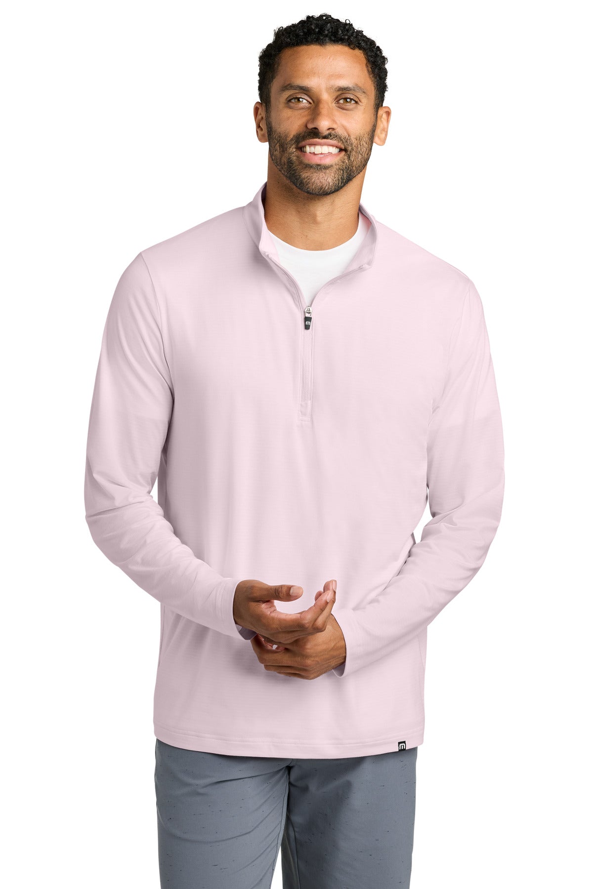 TravisMathew Crestview 1/4-Zip TM1MW452 Stone Pink