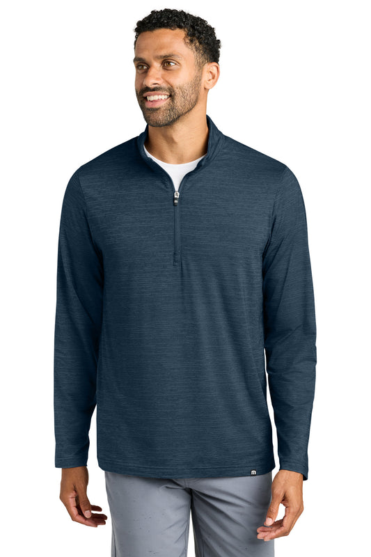 TravisMathew Crestview 1/4-Zip TM1MW452 Vintage Indigo Heather