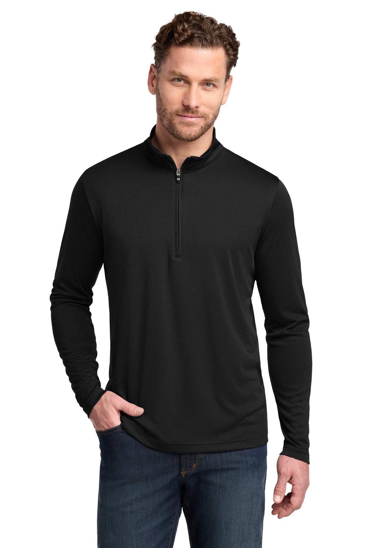 TravisMathew Coto Performance 1/4-Zip TM1MY397 Black