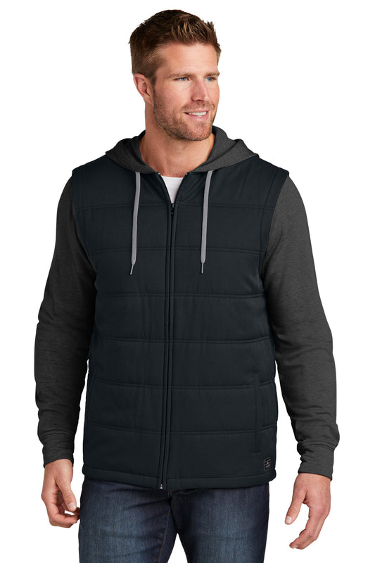 TravisMathew Tides Up Hooded Jacket TM1MZ336 Black/ Black Heather