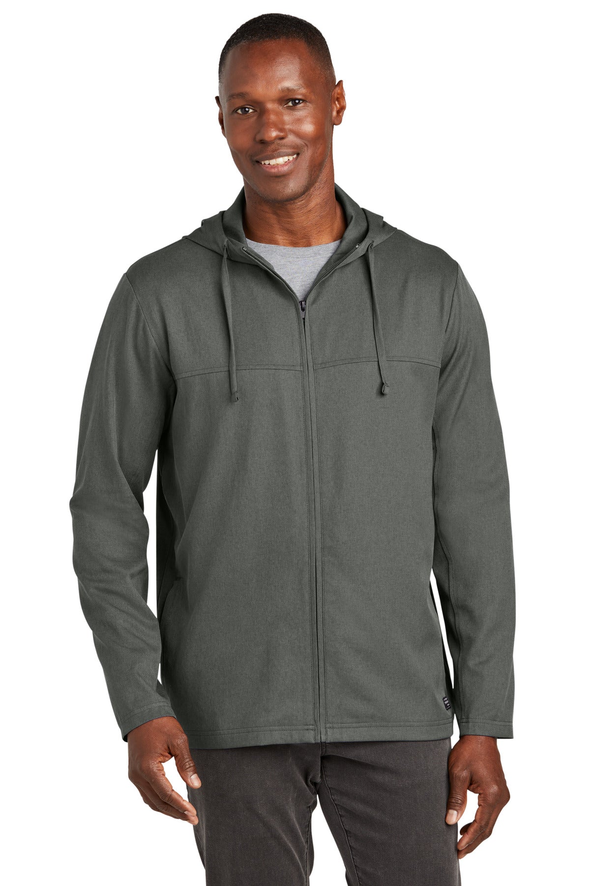TravisMathew Balboa Hooded Full-Zip Jacket TM1MZ338 Dark Grey Heather