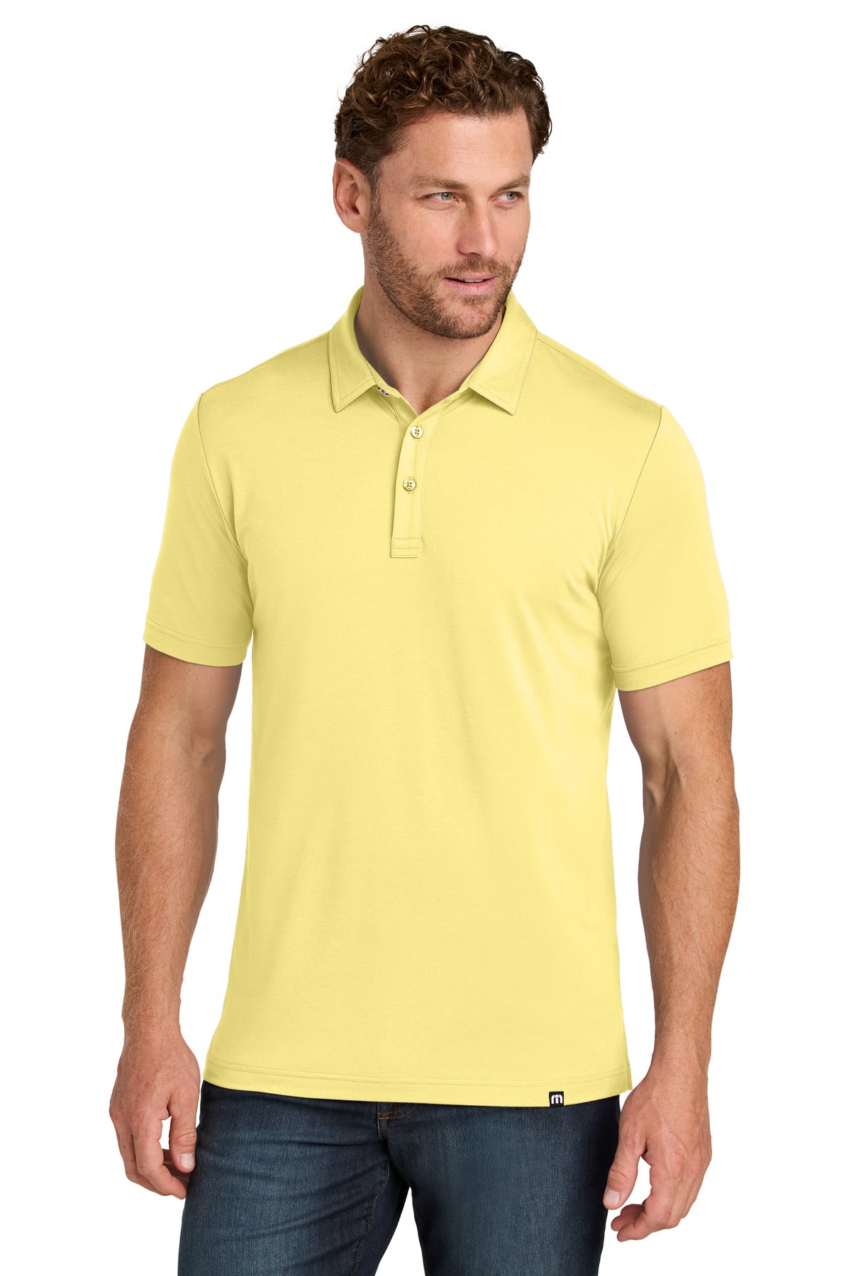 TravisMathew Glenview Solid Polo TMA41461 Pale Yellow