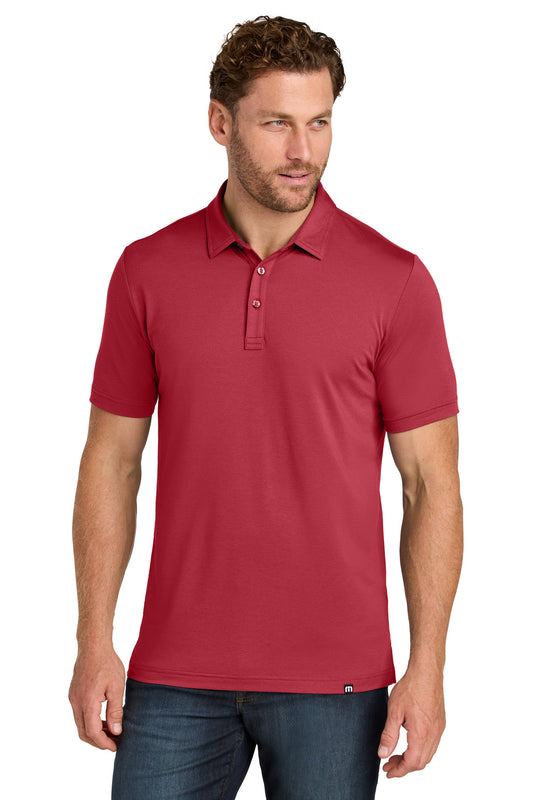 TravisMathew Glenview Solid Polo TMA41461 Scooter Red