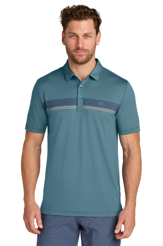 TravisMathew Glenview Stripe Polo TMA41462 Stellar Blue