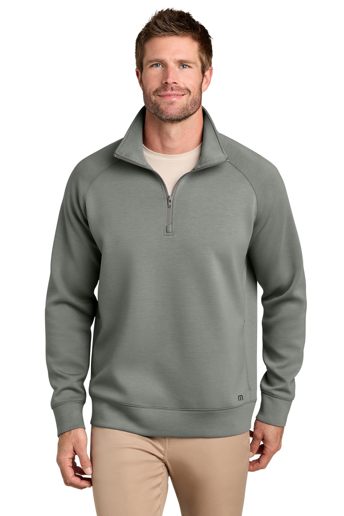 TravisMathew Momentum Shift 1/4-Zip TMA42408 Quiet Shade Grey