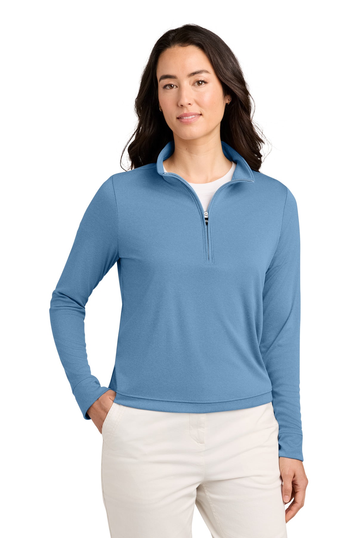 TravisMathew Women's Coto 1/2-Zip TMA42777 Brilliant Blue Heather