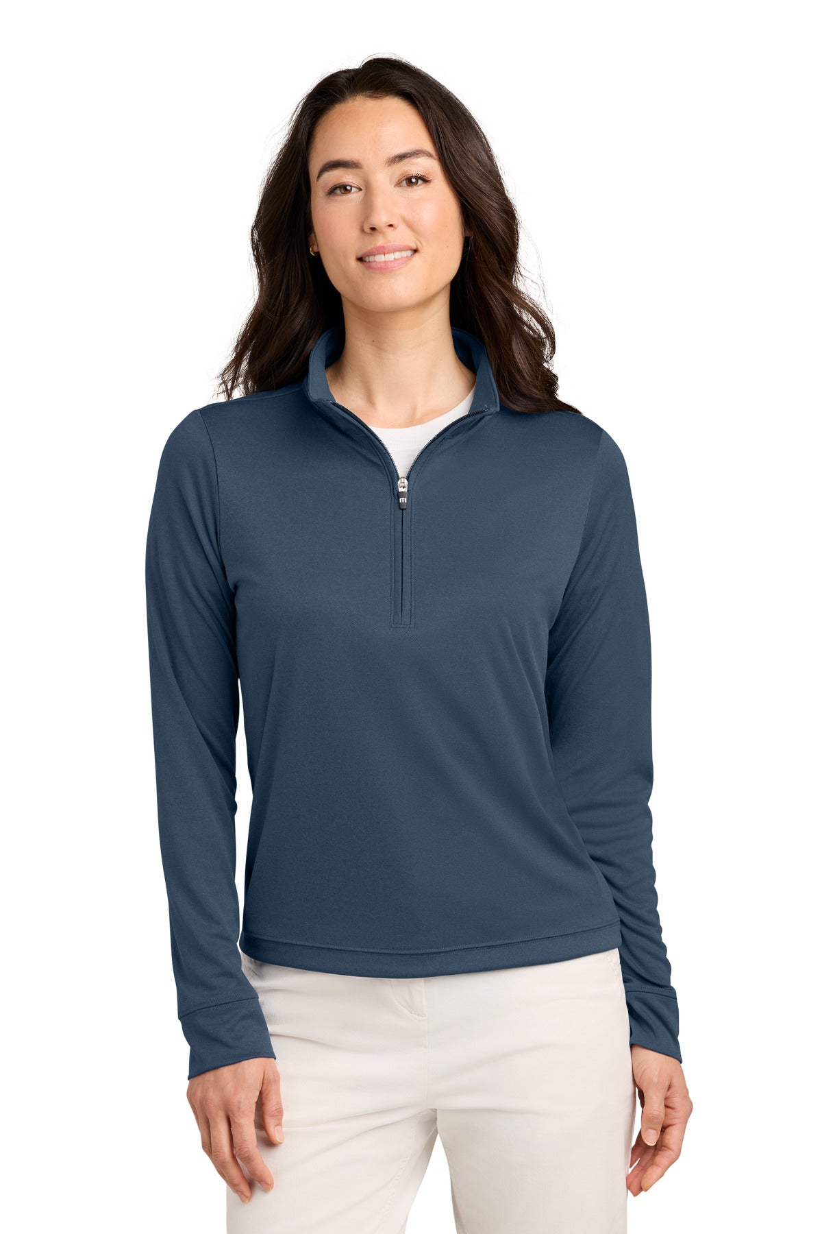 TravisMathew Women's Coto 1/2-Zip TMA42777 Vintage Indigo/ Black