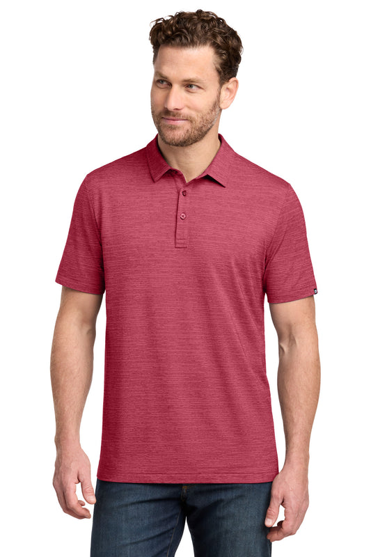 TravisMathew Crestview Polo TMA46371 Scooter Red Heather