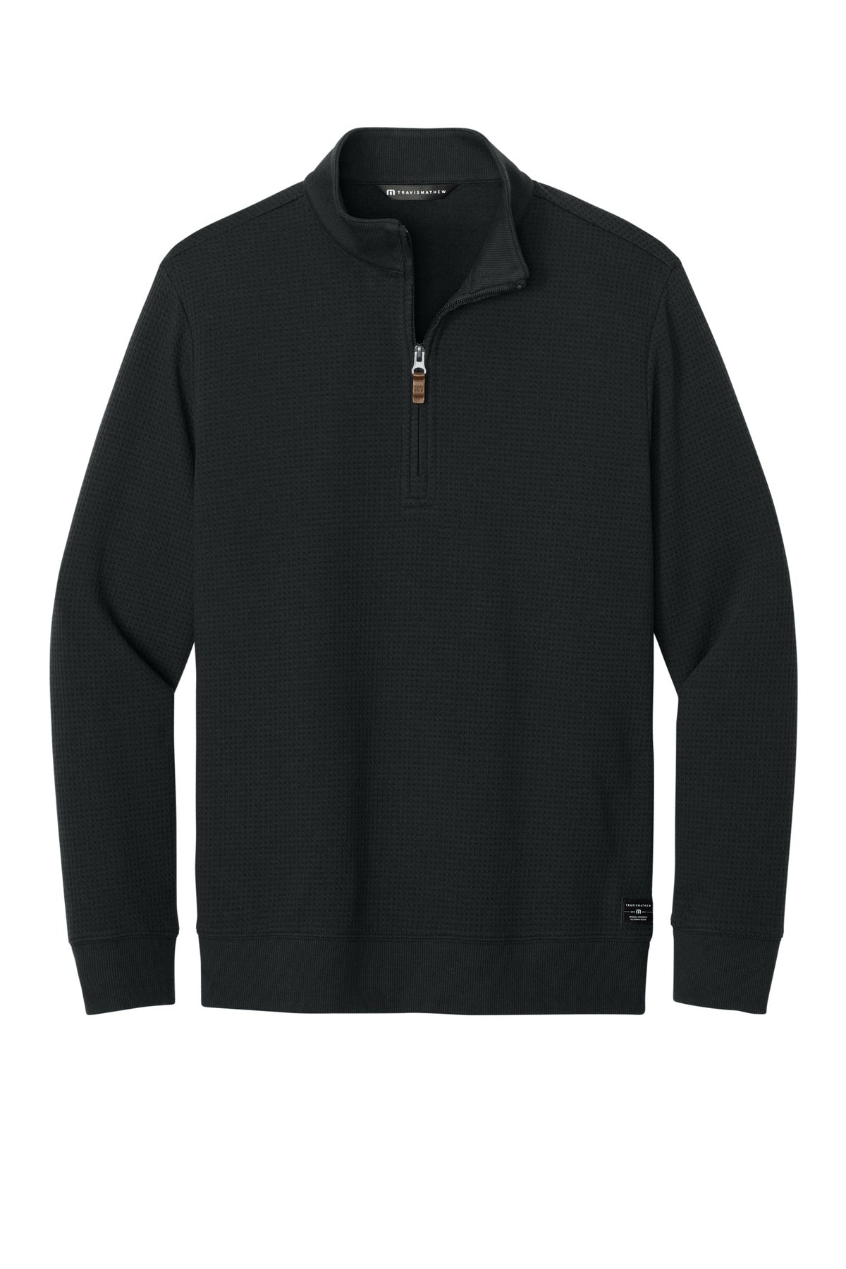 TravisMathew Waffle 1/4-Zip TMA46418 Black