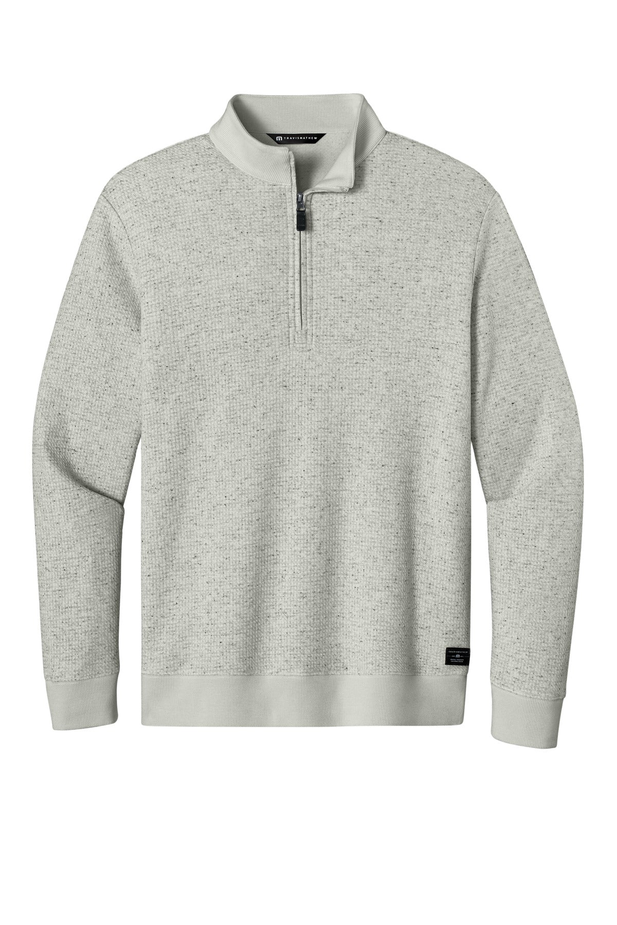 TravisMathew Waffle 1/4-Zip TMA46418 Light Grey Heather