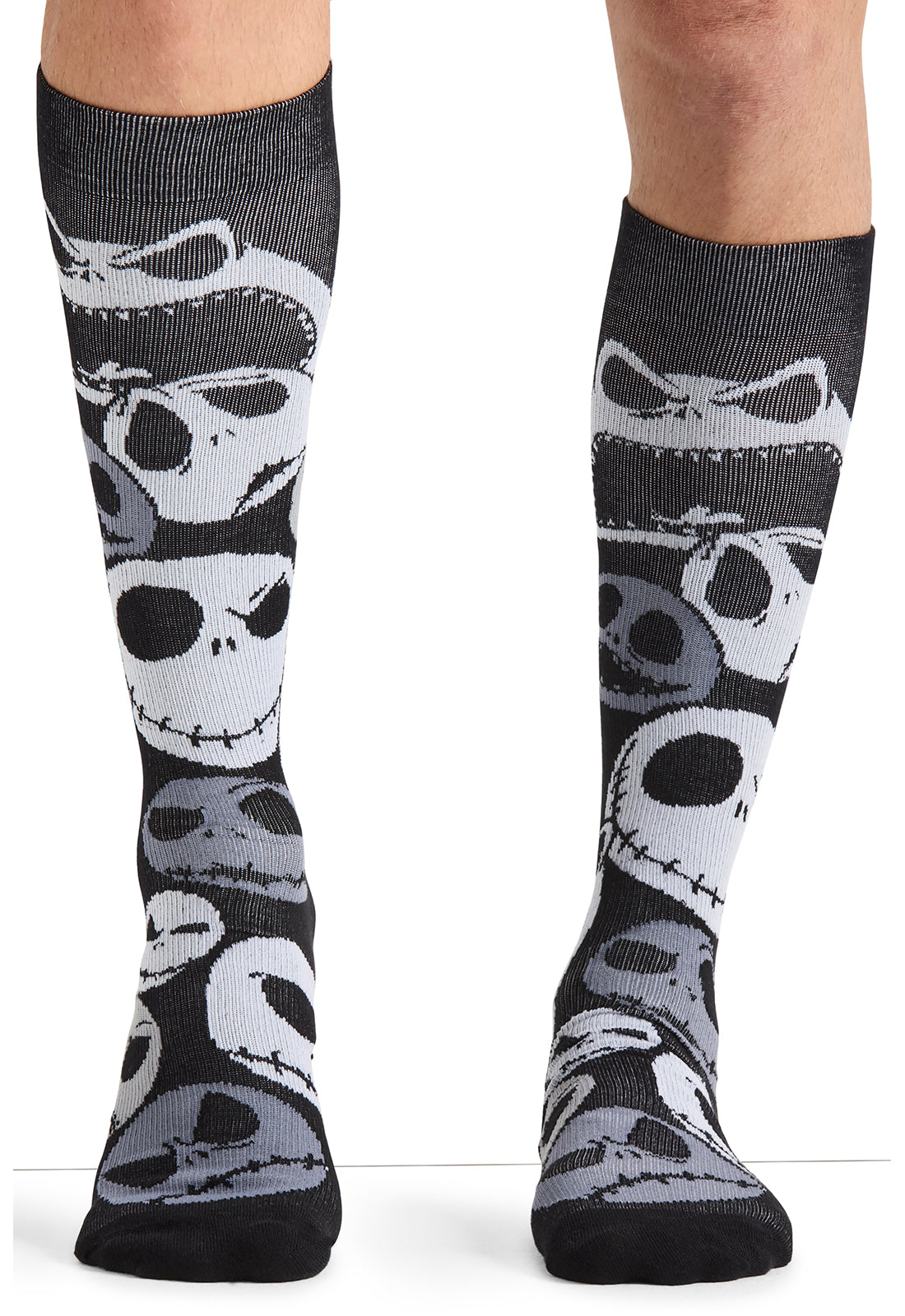 TMPRINTSUPPOR Cherokee Legwear Men's 10-15mmHg Compression Socks (Face Of Fear)