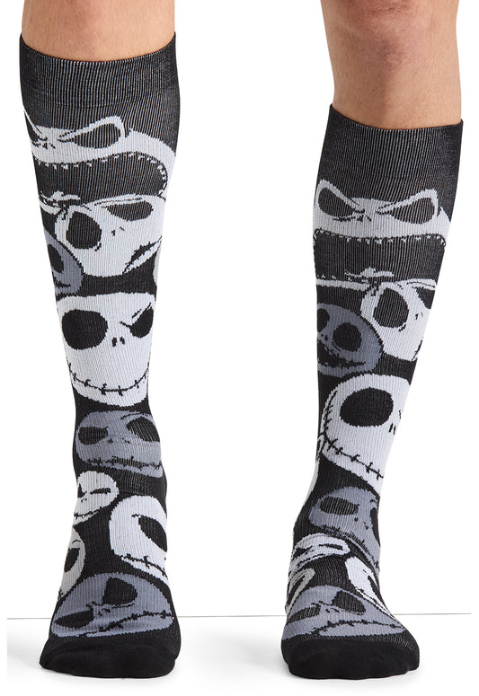 Tooniforms Print Support Legwear Men's 10-15mmHg Compression Socks (Face Of Fear)