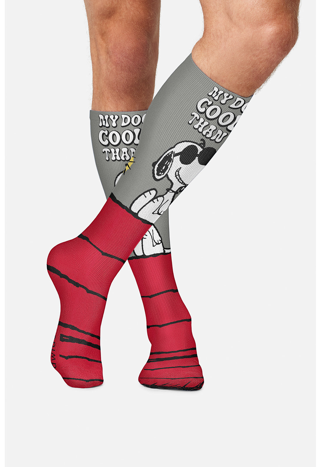 Tooniforms Legwear TMPRINTSUPPOR Men's 10-15mmHg Compression Socks Cooler Than You