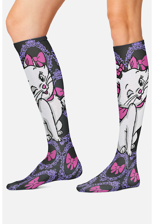 Legwear TPRINTSUPPOR Women's 10-15Mmhg Compression Socks Cafe Kitty