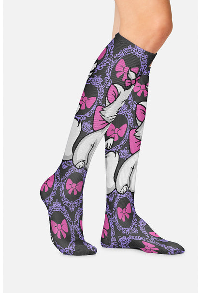 Legwear TPRINTSUPPOR Women's 10-15Mmhg Compression Socks Cafe Kitty